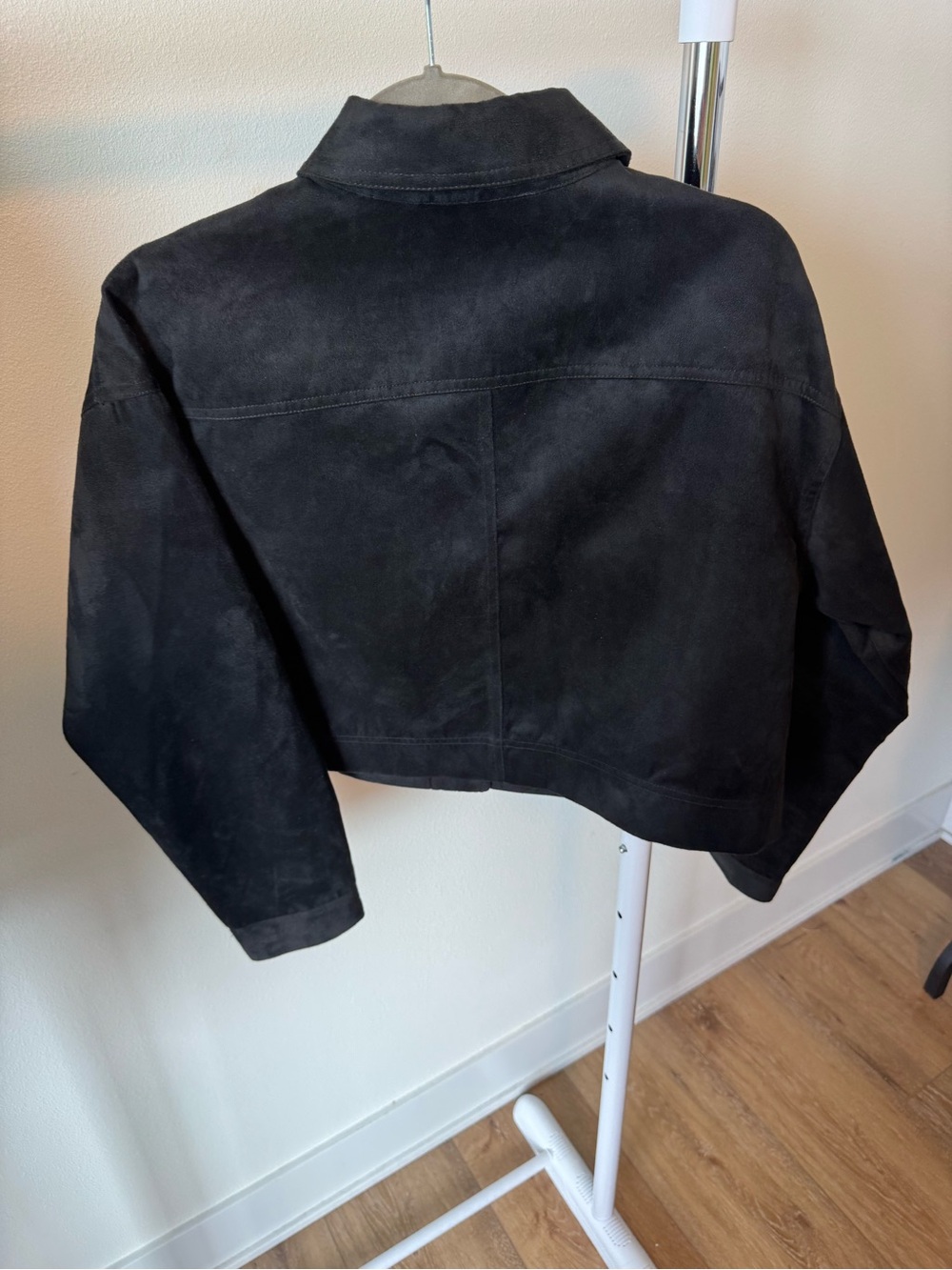 Joe Fresh Snap Button Faux Suede Crop Jacket Size Large NEW WITH TAGS - Picture 7 of 9